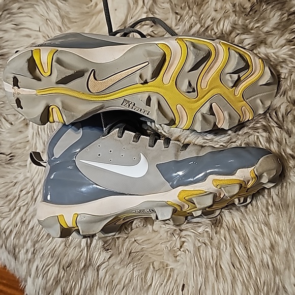 Nike Fastflex Hurrache Cleats gray Sz 7 - Picture 3 of 4